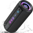 thumbnail image 1 of wonima11 Portable Speaker Bluetooth 5.4, 25W Super Loud Wireless Speaker: Boost Bass 3.0, 30H Playtime, 8 RGB Modes, IPX7 Waterproof, TWS Pairing, for Outdoor/Home/Party, Gift Ideas, 1 of 1