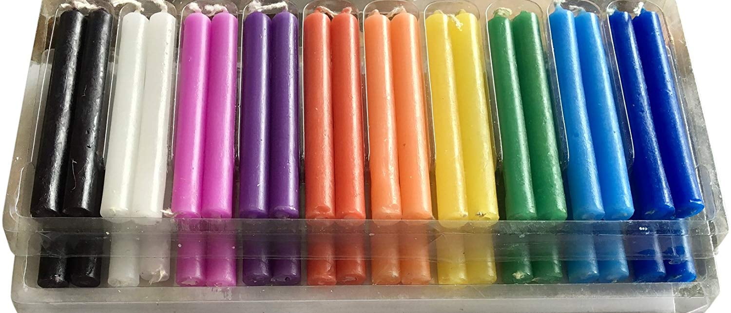 Mini Taper Magic Ritual Chime Spell Candles 4" Set of 4 Available in 12 Colors 