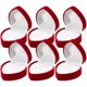 thumbnail image 4 of KAKOWELY Caja para anillos con forma de corazón (6 unidades) para ceremonia de boda, propuesta de matrimonio o compromiso., 4 of 4