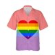 thumbnail image 3 of Camisetas con estampado 3D de arcoíris LGBT para hombres y mujeres, camisetas de manga corta con personalidad, camisetas casuales de verano con botones para hombres, 3 of 5