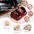 thumbnail image 4 of Gymax Rolling Foot Massager Shiatsu Foot Massage Machine w/ Remote Control Red, 4 of 9