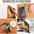 thumbnail image 7 of Dreamtimes Watercolor Rooster Kitchen Towels, 18 x 28 Inch Super Soft and Absorbent Dish Cloths for Washing Dishes, 4 PCS Reusable Multi-Purpose Microfiber Hand Towels for Kitchen, 7 of 7
