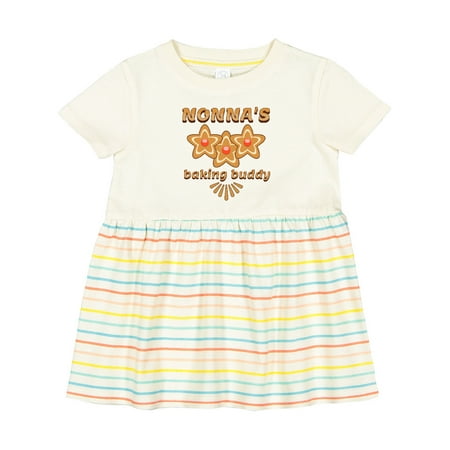 

Inktastic Nonnas Baking Buddy Grandchild Girls Baby Dress