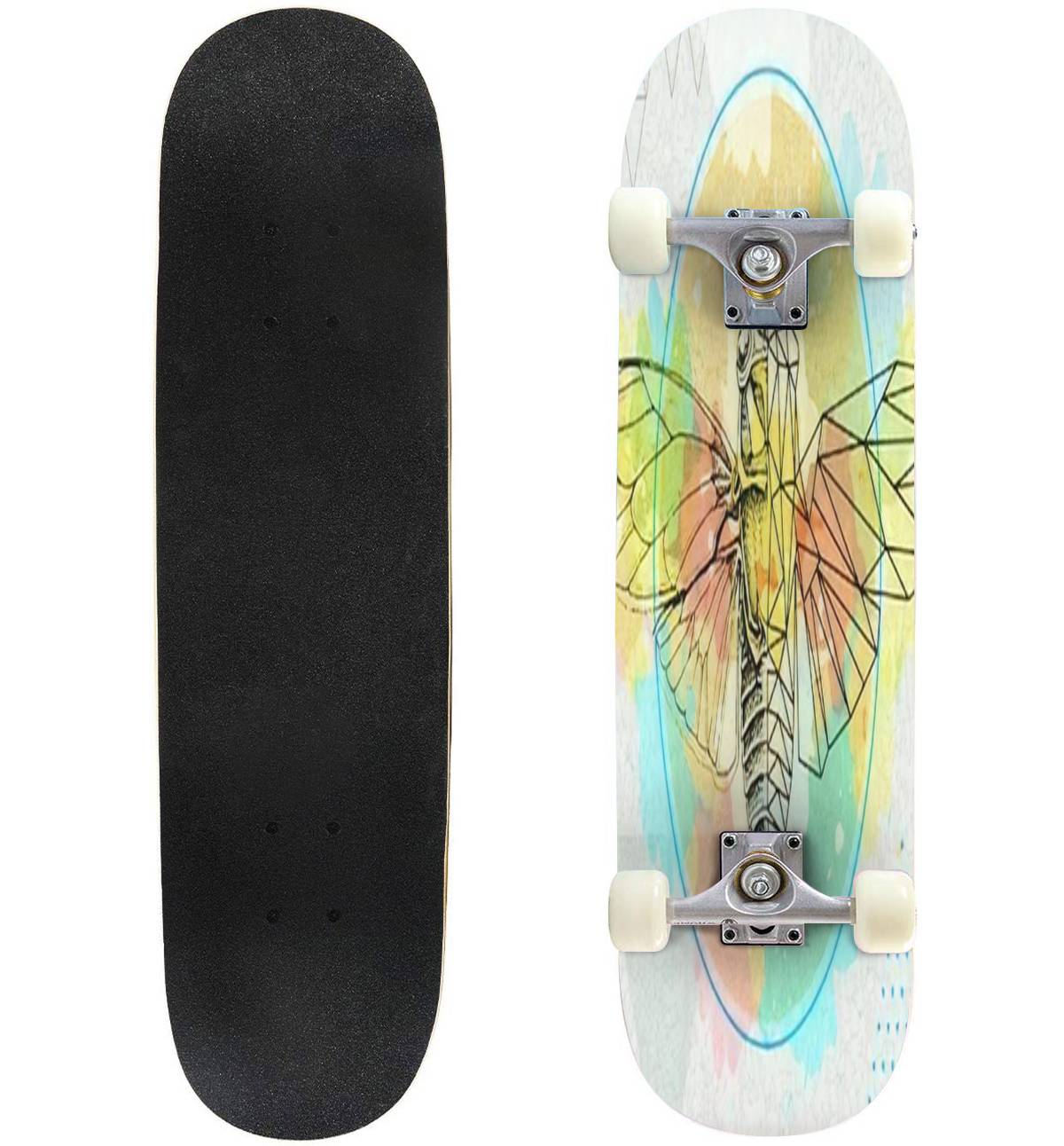 skateboard outdoor street sports skateboard watercolor skater skater art skateboarder skater girl Skateboarding skateboard print