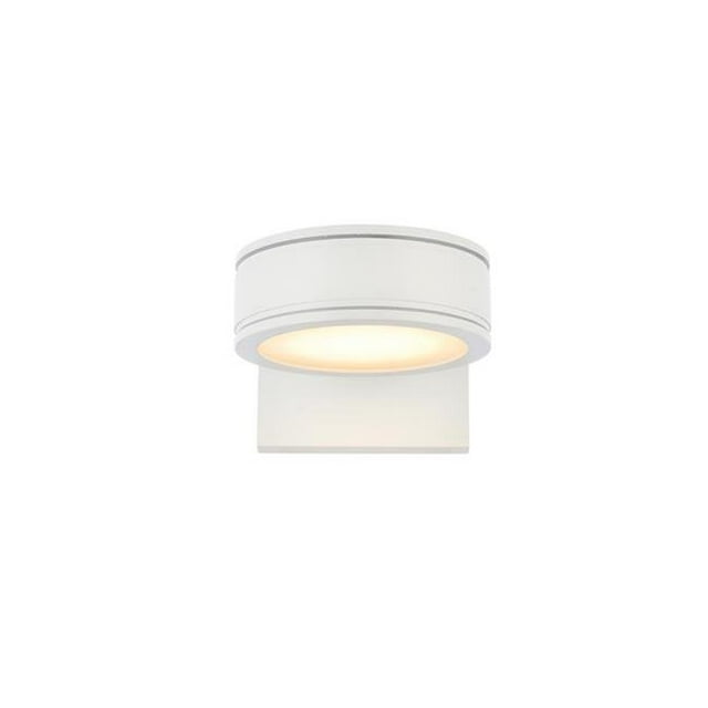 Living District Raine Modern Integrated LED White Wall Sconce Outdoor Indoor