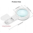 AIXPI Magnifying Glass with Light, 30X Handheld Large Magnifying Glass