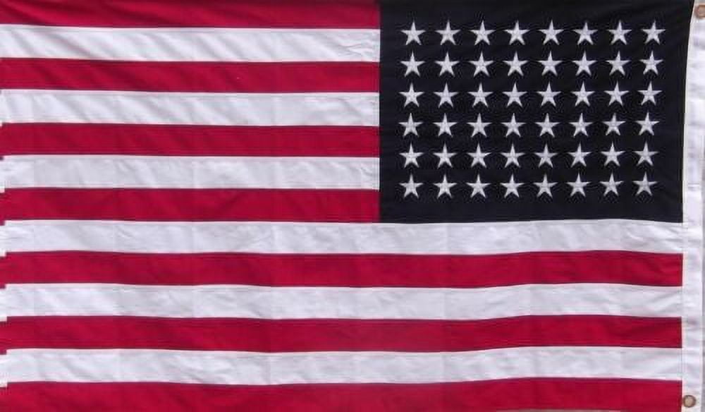 3x5 Embroidered Sewn USA 48 Stars Old Glory 210D Nylon Flag 3'x5' 48 Star