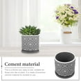 thumbnail image 5 of LEORX Flowerpots with Tray Succulent Plant Pot Cement 1 Set, 5 of 6