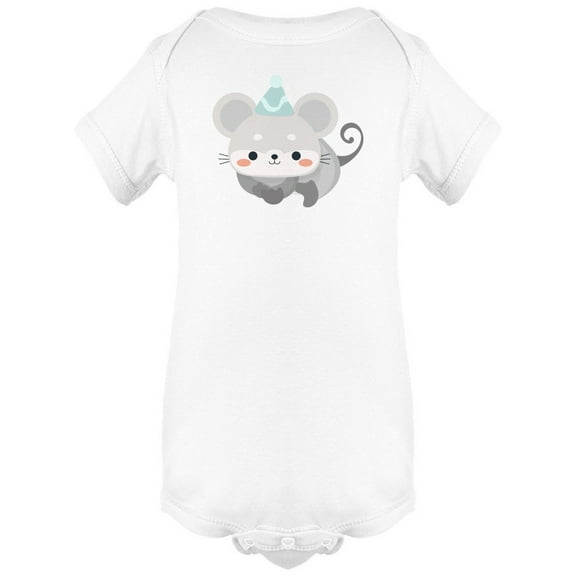 Cute Similing Mouse Bodysuit Infant -Image by Shutterstock, Newborn