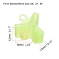 thumbnail image 2 of Uxcell Plastic Fishing Hook Bonnets Treble Hook Covers Fit for 6,7,8, Fluorescent Yellow 100 Pack, 2 of 6