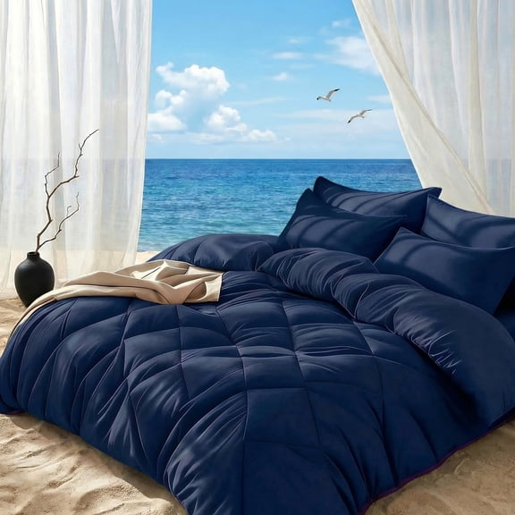 2/3PCS Minimalist Luxurious Diamond Grid Large Size Comforter Soft Microfiber BreathableEasy Care For All Seasons Bedding Set