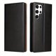 thumbnail image 1 of Genuine Leather Flip Phone Case for Samsung Galaxy S23+, S22 Ultra, and S21 - Plug-in Card Wallet & Protective Cover, 1 of 4
