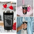 thumbnail image 5 of Valentine''s Day Gifts for Him, 20 OZ Husband Tumbler Mug with Lid, Romantic Valentine‘s Day Gifts for Men, Anniversary, Birthday, Christmas Gifts for Husband, 5 of 6