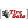thumbnail image 1 of 72" TIRE Sale Banner Sign Shop Used Tires Signs, 1 of 4
