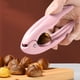 thumbnail image 5 of Clip de apertura de castaños | Tijeras peladoras para frutos secos, fruta, nuez, avellana | Mango ergonómico de ABS, diseño fácil de limpiar, pack de 4 + garra castaño extra | Cascanueces flexible, 5 of 6