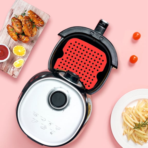 NUOLUX Silicone Air Fryer Mat Heat-Resistant Reusable for Kitchen 1Pc