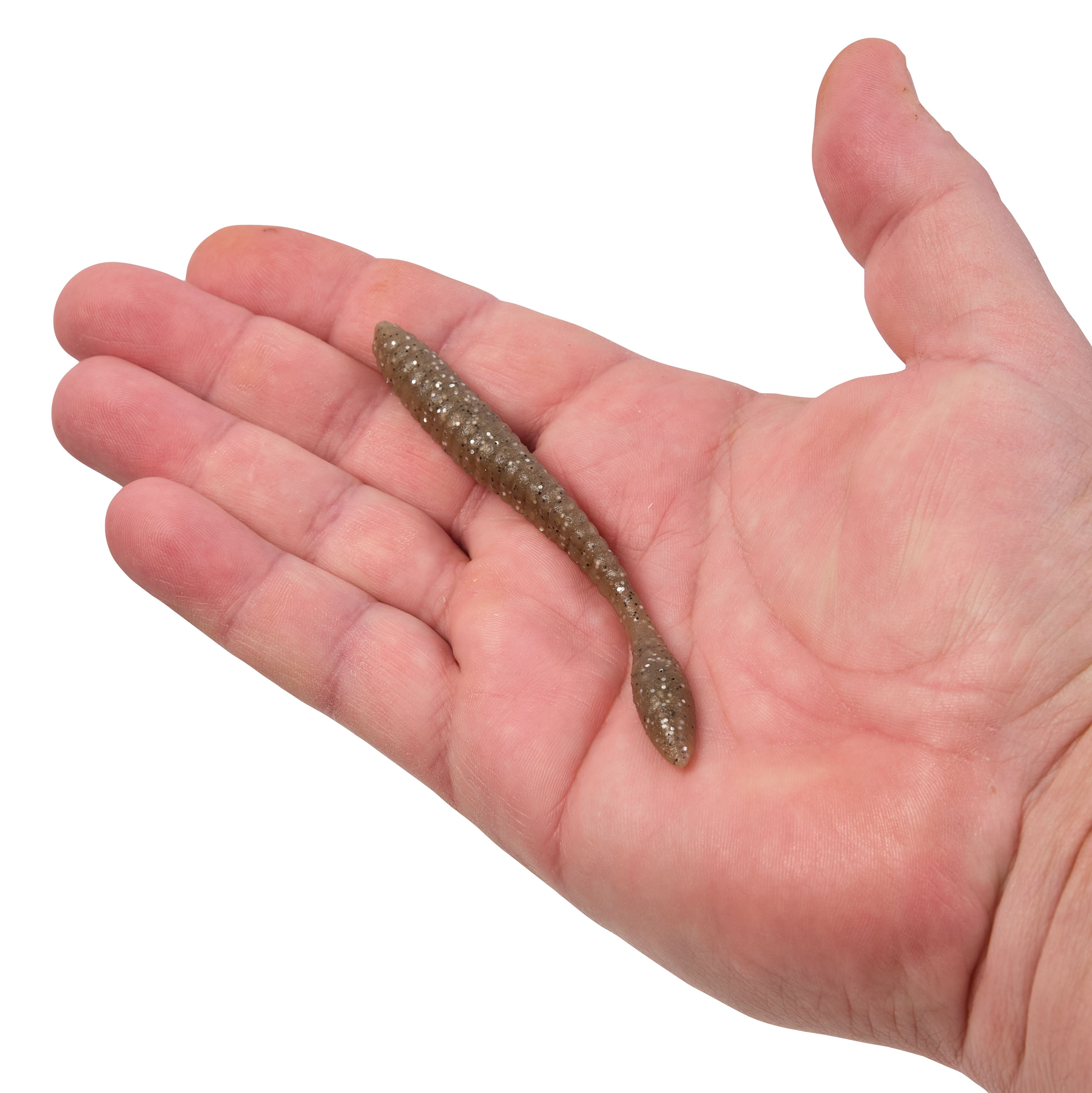 Berkley PowerBait® MaxScent Flat Worm Finesse Fishing Bait, Natural Shad, 4.5in | 11cm, Irresistible Scent & Flavor, Versatile Profile, Ideal for Drop Shot Presentation