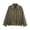 Army Green, variant on Women's Cozy Faux Shearling Bomber Jacket Stand Collar Zip-Up Short Teddy Coat Versatile Outerwear for Daily Cold Weather