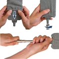 thumbnail image 6 of Retractable Gap Duster with Extension Pole, Extendable Flat Duster for Under Refrigerator & Furniture, Includes 3 Washable Microfiber Cloths, Under Appliance Cleaning Tool, 6 of 7