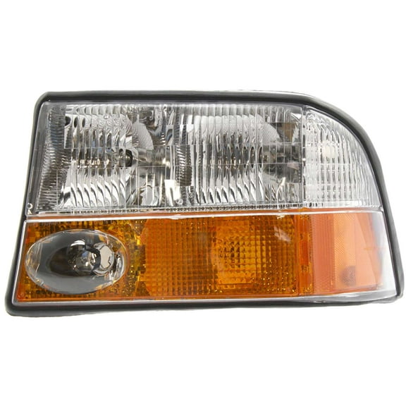 Headlight Compatible With 1998-2004 GMC Sonoma 1998-2001 Oldsmobile Bravada Left Driver Halogen With bulb(s)