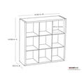 thumbnail image 1 of ClosetMaid 4589 Decorative Open Back 9-Cube Storage Organizer, Bleached Walnut, 1 of 1