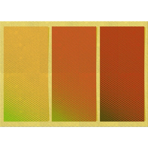 Ahgly Company Machine Washable Indoor Rectangle Transitional Scarlet Red Area Rugs, 5' x 8'