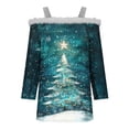 thumbnail image 3 of Camiseta Impresa de Hombro Doble, Top de Moda Casual para las Vacaciones Y el Uso Diario, 3 of 5