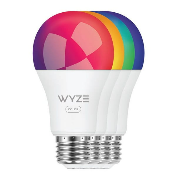 Wyze Color Bulb, 4pack, Smart Bulb with 16 Million Colors and Tunable