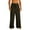 Army Green, variant on Mens Linen Pants Summer Casual Lightweight Wide Leg Trousers Drawstring Elastic Waist Comfort Loose Travel Beach Long Pants
