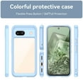 thumbnail image 3 of Allytech for Google Pixel 7A Clear Case, Hybrid Rugged Anti-Yellow Shockproof Hard Shell Back Cover Phone Case for Google Pixel 7A, Blue, 3 of 8