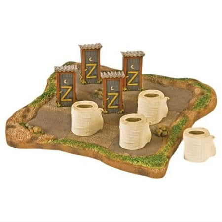 Outside Inside OUT99748 Outhouse & Toilet Paper Tic Tac Toe
