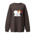 thumbnail image 4 of Baqcunre Crewneck Sweatshirts Casual Hoodless Sweater Love Printing Pullover Loose Sweater(Black S-XXL),Womens Sweatshirt Graphic Sweatshirts For Women Womens Tops Valentine'S Day Shirts For Women, 4 of 4