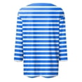 thumbnail image 4 of Long Sleeve Shirts For Women New Shoulder Seven Quarter Sleeve T Shirt Summer Top Womens Long Sleeve Tops, 4 of 5