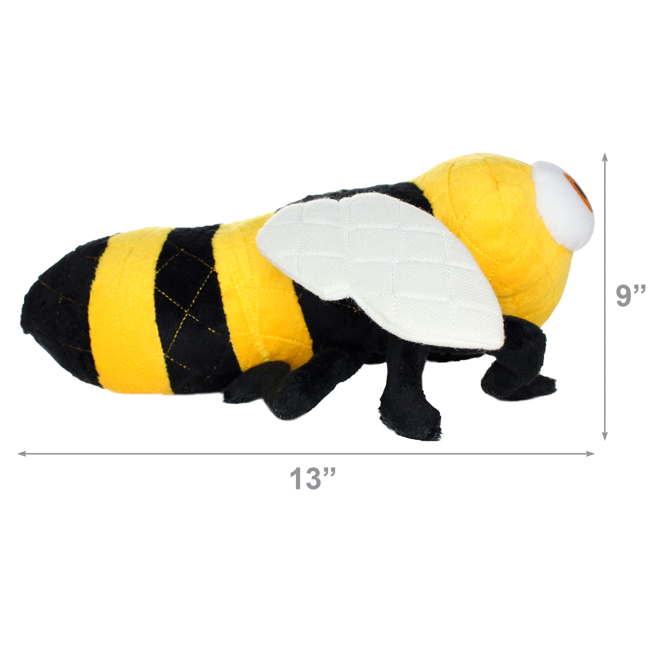Mighty Bug Bee Durable Plush Dog Toy