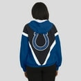 thumbnail image 5 of Women's WEAR by Erin Andrews Black/Royal Indianapolis Colts Retro Crinkle Full-Zip Hoodie Windbreaker, 5 of 5