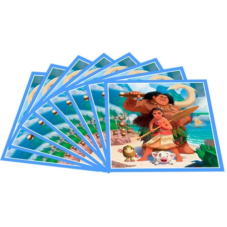 Moana Party Napkin Set, 10 Moana Party Napkins for Moana Birthday Party Supplies, Moana Themed Party Decorations