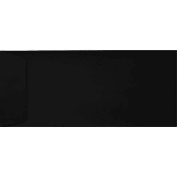 LUXPaper #10 Open End Envelopes w/Peel & Press, 4 1/8 x 9 1/2, Midnight Black, 250/Pack