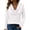 White, variant on Endives Women's Long Sleeve Shirt Draped Cowl Neck Tops Flared Collar Ribbed Elengant Solid Color Blouse Dressy Casual Shirts Business Outfits Spring Trendy Light Blue