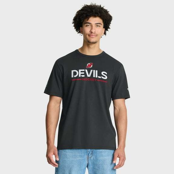 Men's Fanatics Black New Jersey Devils Authentic Pro Primary T-Shirt
