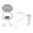 White, variant on NFTIGB Bluetooth Sleep Earbuds BT5.3 Touch Control Invisible Wireless Earphone with Digital Display Charging Case, Pink (3.94 inches / 10.0 cm Length)