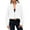 White, variant on PRETTYGARDEN Womens Winter Fleece Jacket Trendy Long Sleeve Zip Up Cropped Warm Sherpa Coat Fall Fashion Workout Clothes
