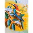 thumbnail image 1 of Pintura de diamante (DE5692) DIY cuco en rama imagen de diamantes de imitación de resina redonda completa 30x40cm FLhrweasw Nuevo, 1 of 1