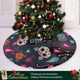 thumbnail image 6 of FMSHPON Halloween Xmas Christmas Tree Skirt Stand Mat for Holiday Party Decoration Indoor Outdoor 48 inches, 6 of 6