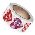 thumbnail image 4 of GUOOL 500 Pieces Adhesive Heart Stickers Roll Love Labels for Crafting Holiday Wedding 2.5cm B, 4 of 9