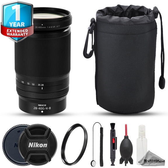 Nikon NIKKOR Z 28-400mm f/4-8 VR Lens - 7pc Care Kit   1Yr Warranty