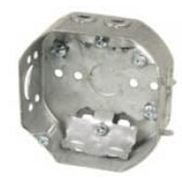 140076 ELECTRICAL BOX 4 INCH OCTAGON KNOCK OUTS AND CLAMPS Walmart.ca