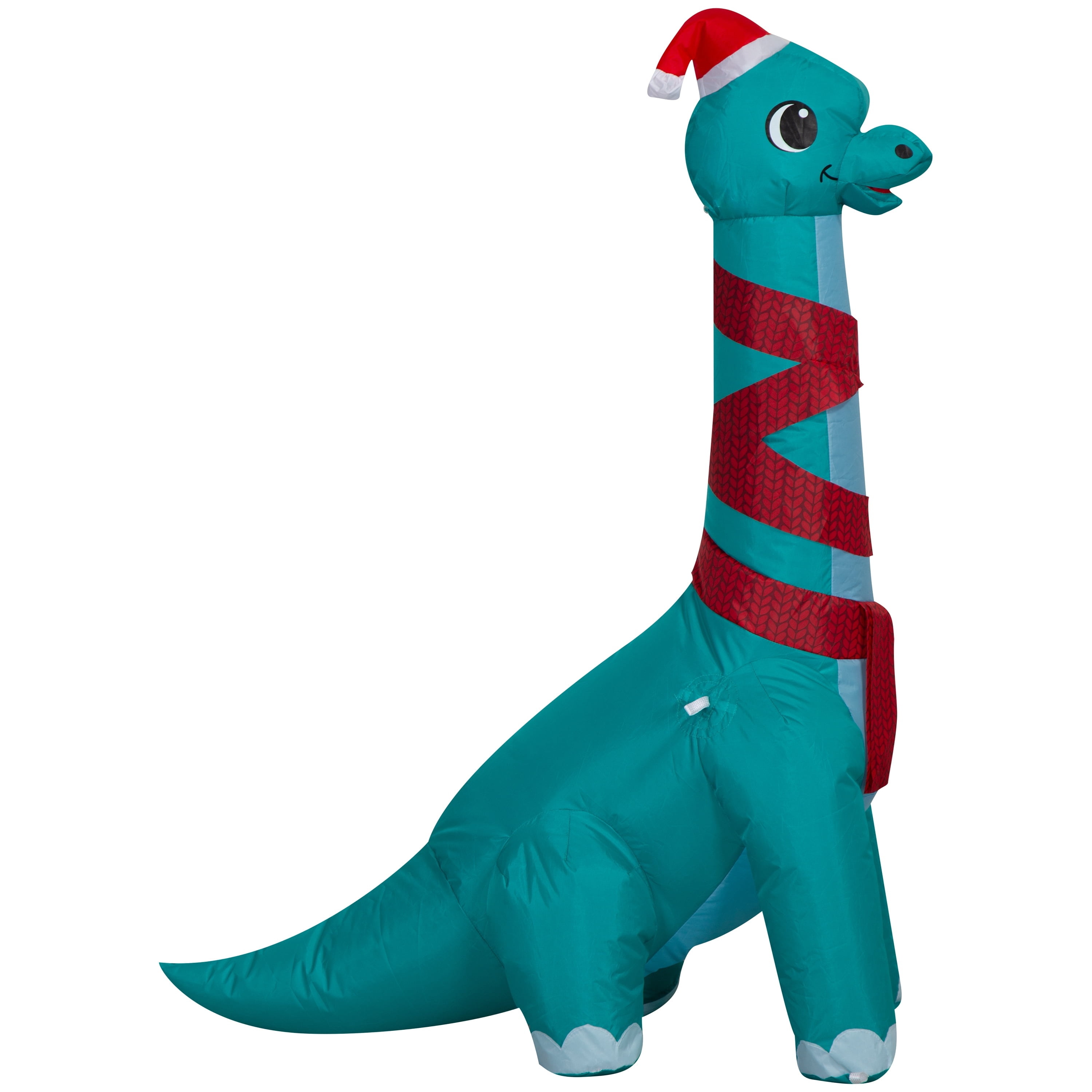 Multicolor Brachiosaurus Christmas Airblown Yard Inflatable, 3.5', by Holiday Time