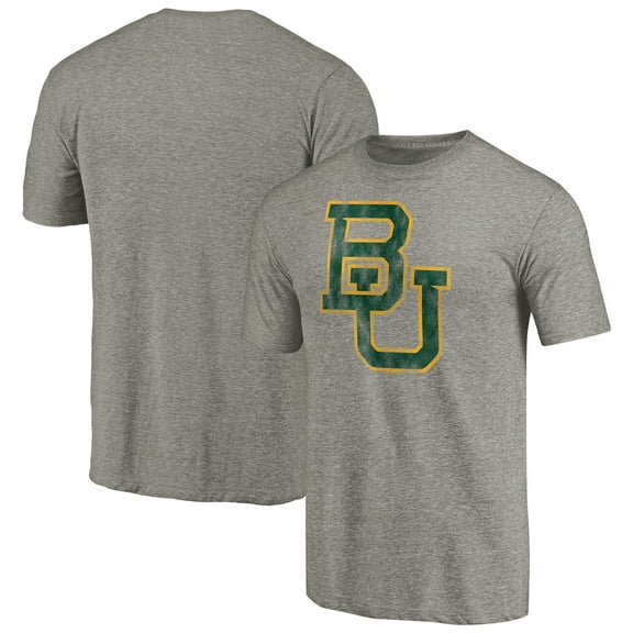Men's Gray Baylor Bears Classic Primary Tri-Blend T-Shirt