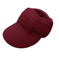 thumbnail image 5 of Women's UPF 50+ UV Protection Sun Visor Hat, Wide Brim Lightweight Foldable Ponytail Cap Hats for Women Summer, 5 of 5
