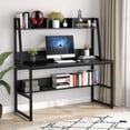 thumbnail image 2 of Tribesigns 47 inch Computer Desk with Hutch and Bookshelf, 2 of 7